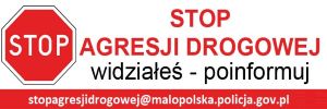 Baner stop agresji drogowej