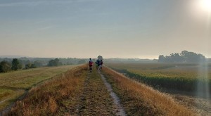 Zdjęcie panorama trasy którą pobiegli uczestnicy