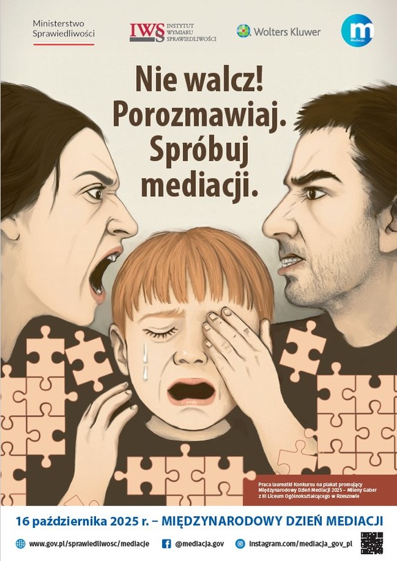 plakat promujący mediację