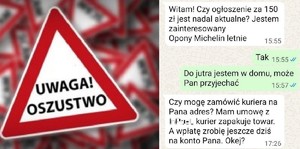 ostrzeżenie o oszustwie