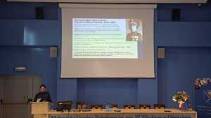 Małgorzata Jurecka podczas wykładu