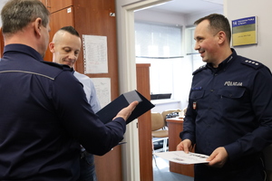 KPP Oświęcim. Pożegnanie policjantów KP Kęty