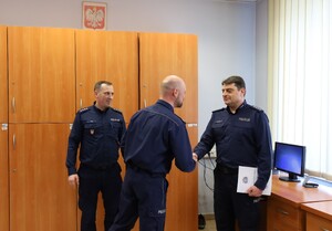 KPP Oświęcim. Pożegnanie policjanta w KP Brzeszcze